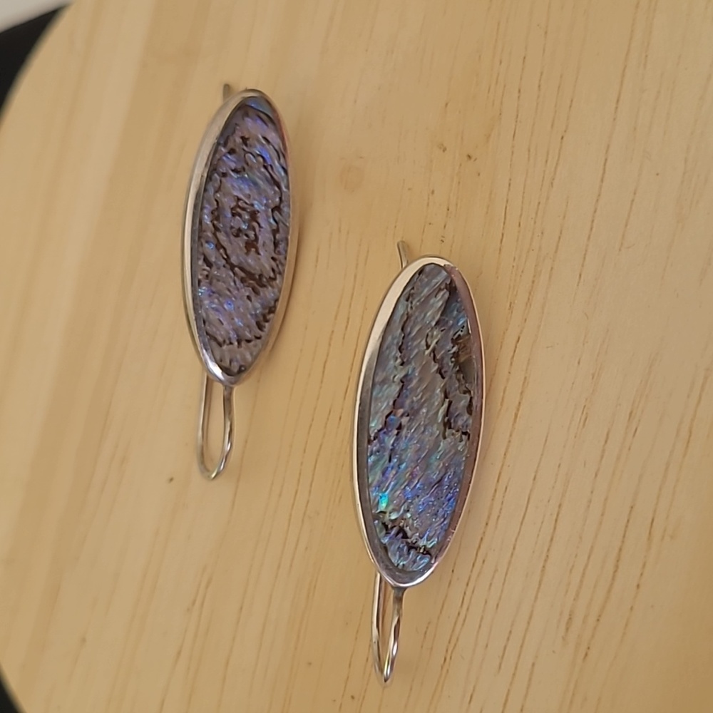 Sterling silver Abolone Earrings